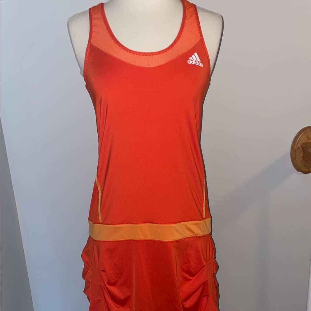 adidas Orange Sleeveless Dress